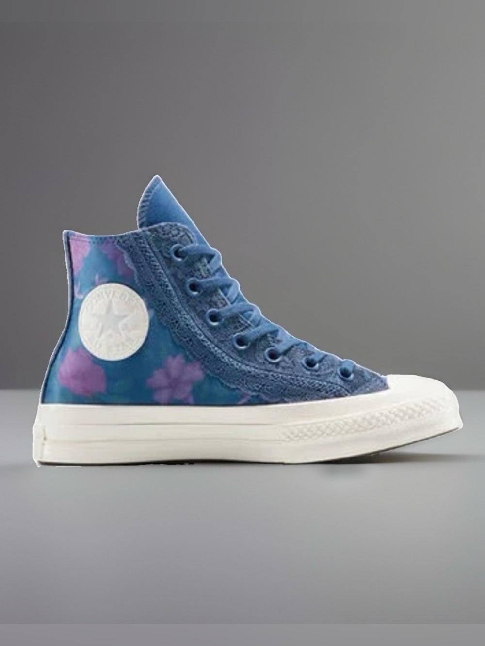 Converse Chuck 70 Floral Lace Satin Hi -top Fashion Sneaker New  ~Mens7.5 W 9..5